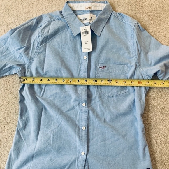 Hollister Button down stretch shirt size Medium Women NWT - Picture 6 of 9